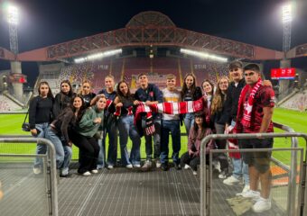 Gruppo Erasmus allo Stadio Nereo Rocco